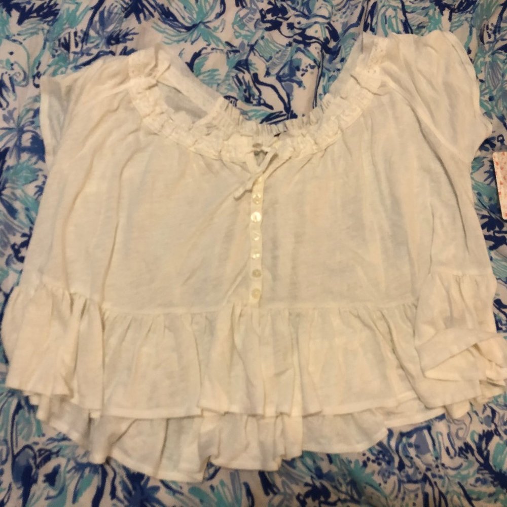 BRAND NWT Free People Ivory Top